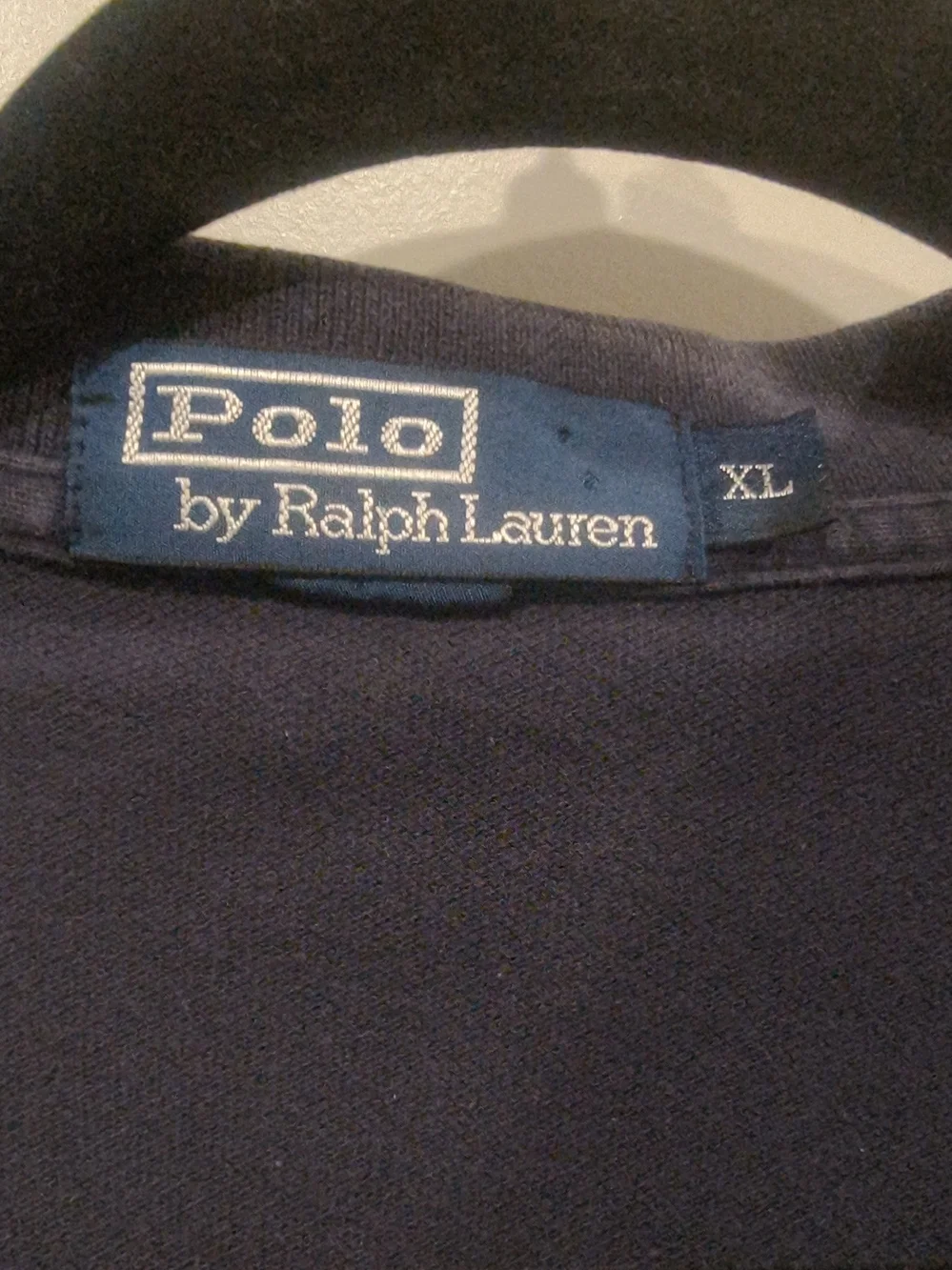 Vintage Ralph Lauren Black Polo with Red Pony Embroidery